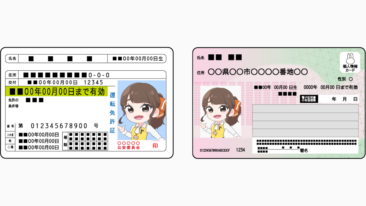 身分証の例